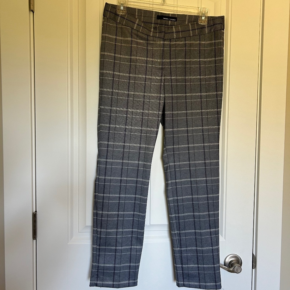 Amanda + Chelsea Plaid Trousers Womens Size 8